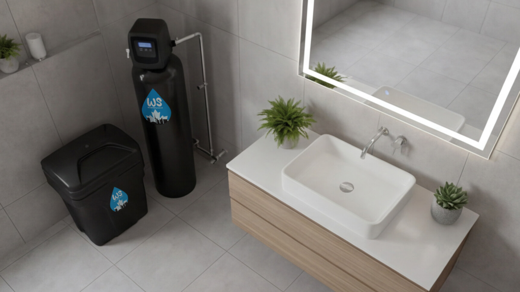Water Softener in Bathroom